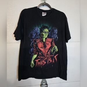 Michael Jackson Zombie 2009 Under Licensed Bravado Band Tshirt Size Large